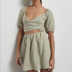 Urban Outfitters linen wrap dress